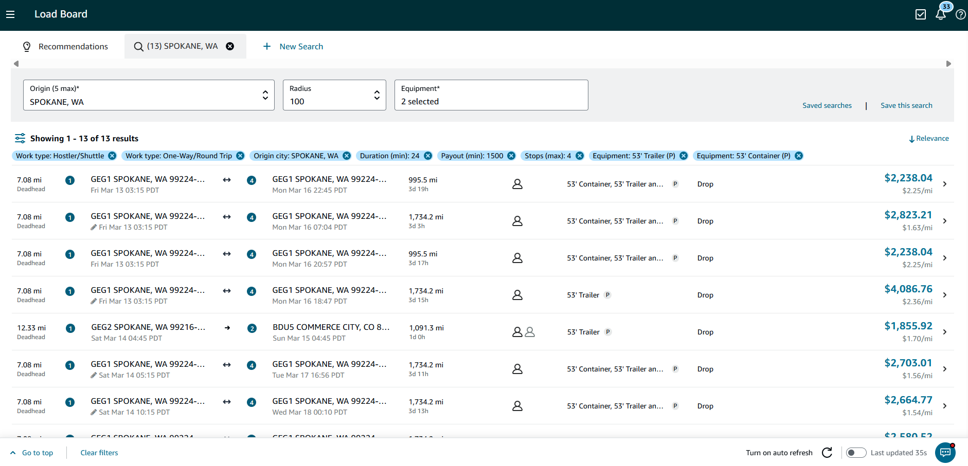 Load board before Easy Relay